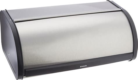 amazon.com brabantia roll top bread box matte steel fingerprint amazon.com|Brabantia roll top bread.